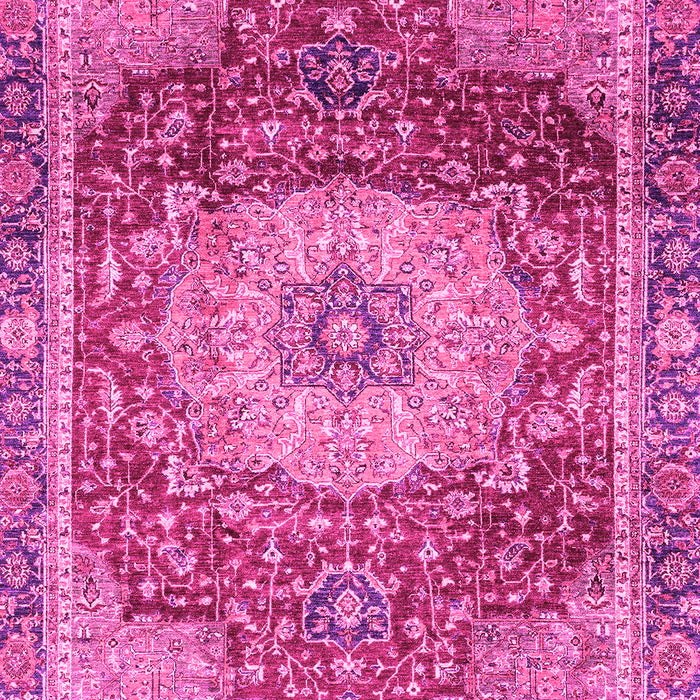 Machine Washable Persian Pink Traditional Rug, wshabs3128pnk