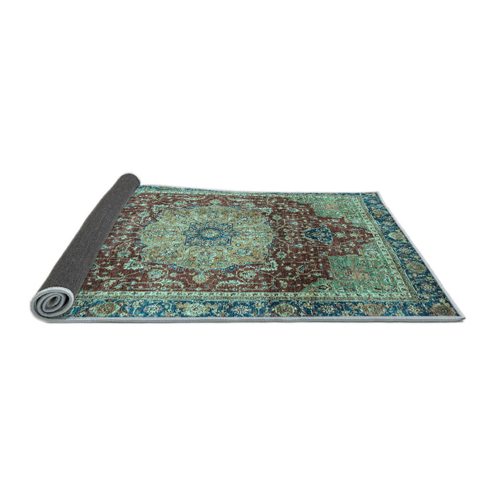 Sideview of Persian Light Blue Traditional Rug, abs3128lblu