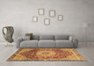 Machine Washable Persian Brown Traditional Rug in a Living Room,, wshabs3128brn