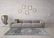 Machine Washable Persian Gray Traditional Rug in a Living Room,, wshabs3128gry