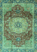 Machine Washable Persian Turquoise Traditional Area Rugs, wshabs3128turq