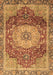 Machine Washable Persian Brown Traditional Rug, wshabs3128brn