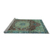 Sideview of Machine Washable Persian Light Blue Traditional Rug, wshabs3128lblu