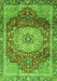 Machine Washable Persian Green Traditional Area Rugs, wshabs3128grn