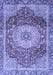 Machine Washable Persian Blue Traditional Rug, wshabs3128blu