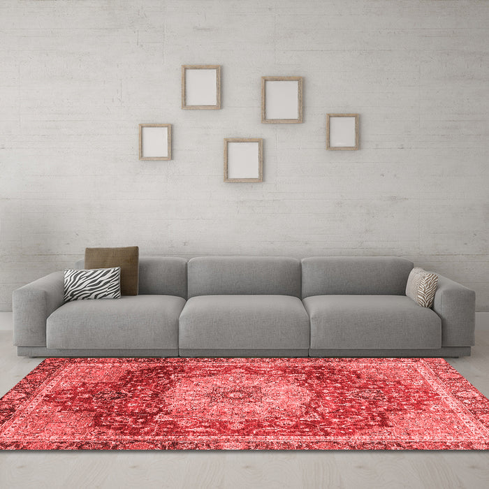 Traditional Red Washable Rugs