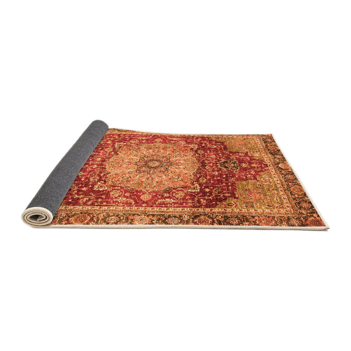 Sideview of Persian Orange Traditional Rug, abs3128org