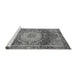 Sideview of Machine Washable Persian Gray Traditional Rug, wshabs3128gry