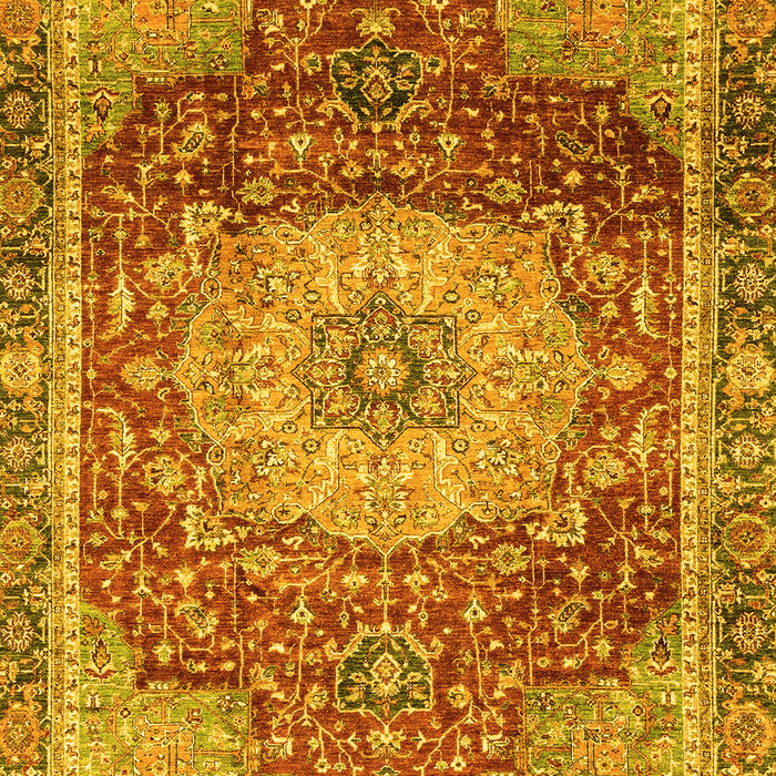 Machine Washable Persian Yellow Traditional Rug, wshabs3128yw