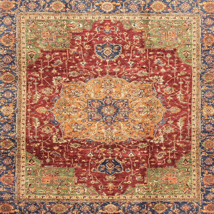Square Abstract Red Persian Rug, abs3128