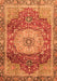 Machine Washable Persian Orange Traditional Area Rugs, wshabs3128org