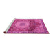 Sideview of Machine Washable Persian Pink Traditional Rug, wshabs3128pnk