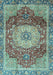 Machine Washable Persian Light Blue Traditional Rug, wshabs3128lblu