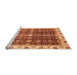 Sideview of Machine Washable Oriental Orange Traditional Area Rugs, wshabs3129org