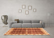 Machine Washable Oriental Orange Traditional Area Rugs in a Living Room, wshabs3129org