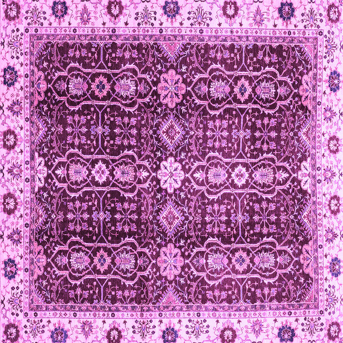 Square Oriental Purple Traditional Rug, abs3129pur