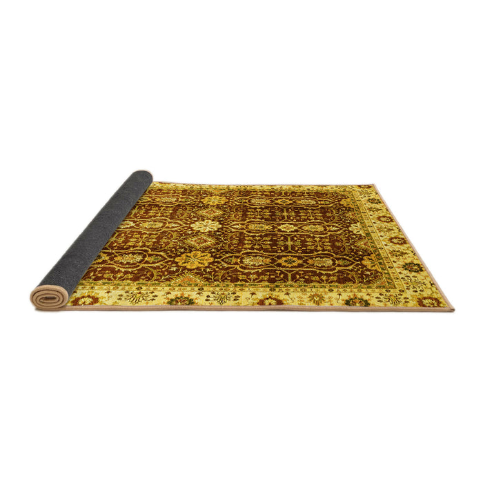 Sideview of Oriental Yellow Traditional Rug, abs3129yw
