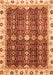 Machine Washable Oriental Orange Traditional Area Rugs, wshabs3129org