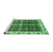 Sideview of Machine Washable Oriental Emerald Green Traditional Area Rugs, wshabs3129emgrn