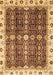 Machine Washable Oriental Brown Traditional Rug, wshabs3129brn