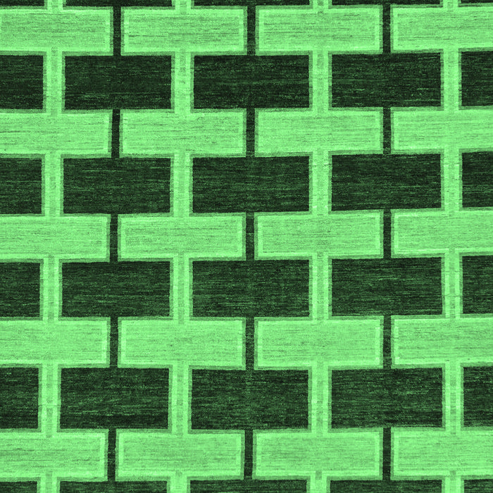 Machine Washable Abstract Emerald Green Modern Area Rugs, wshabs312emgrn