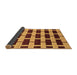 Sideview of Abstract Brown Modern Rug, abs312brn