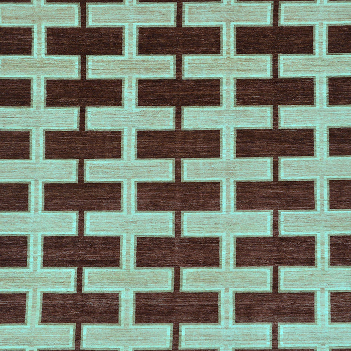 Square Abstract Light Blue Modern Rug, abs312lblu