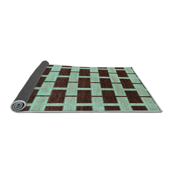 Sideview of Abstract Light Blue Modern Rug, abs312lblu