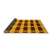 Sideview of Abstract Yellow Modern Rug, abs312yw