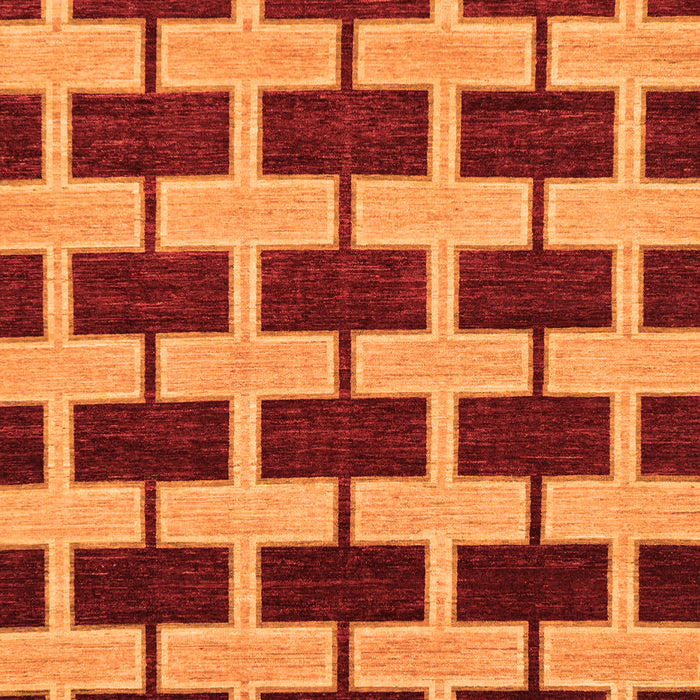 Abstract Orange Modern Rug, abs312org