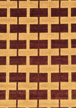 Abstract Brown Modern Rug, abs312brn