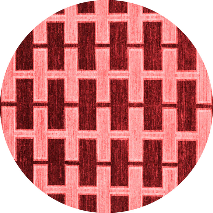 Machine Washable Abstract Red Modern Rug, wshabs312red
