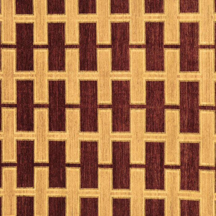Square Machine Washable Abstract Brown Modern Rug, wshabs312brn