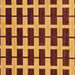 Square Machine Washable Abstract Brown Modern Rug, wshabs312brn