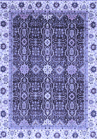 Abstract Blue Modern Rug, abs3130blu