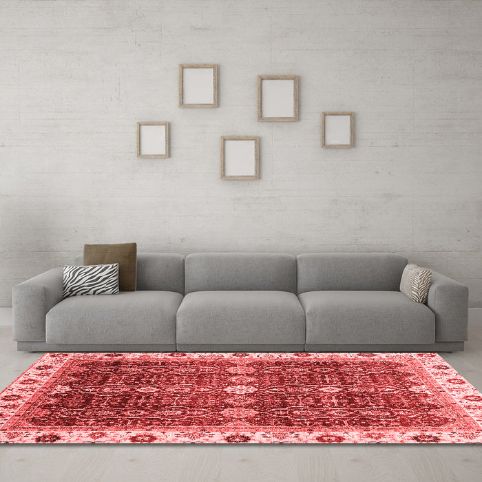 Modern Red Washable Rugs