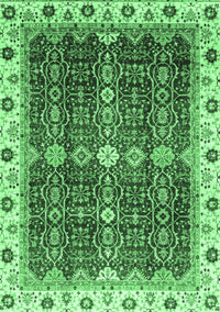 Abstract Emerald Green Modern Rug, abs3130emgrn