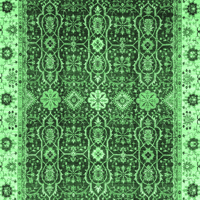 Abstract Emerald Green Modern Rug, abs3130emgrn