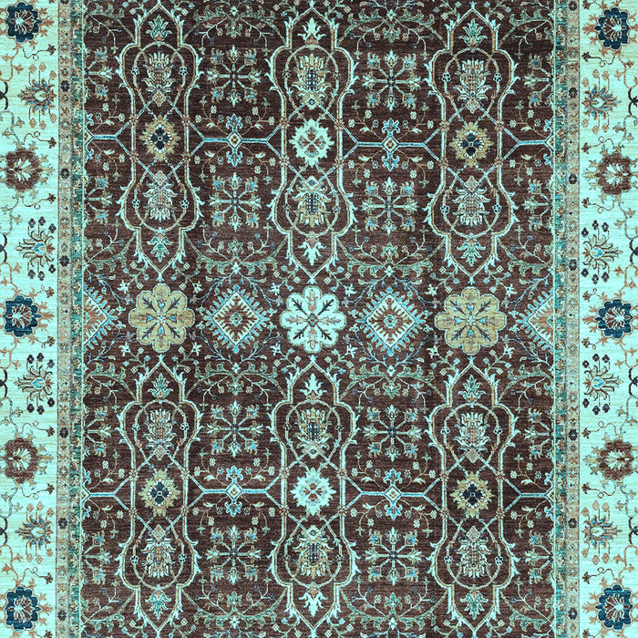 Abstract Light Blue Modern Rug, abs3130lblu