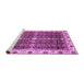 Sideview of Machine Washable Abstract Purple Modern Area Rugs, wshabs3130pur