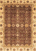 Machine Washable Abstract Brown Modern Rug, wshabs3130brn