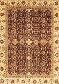 Abstract Brown Modern Rug, abs3130brn