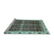 Sideview of Machine Washable Abstract Light Blue Modern Rug, wshabs3130lblu