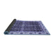 Sideview of Abstract Blue Modern Rug, abs3130blu