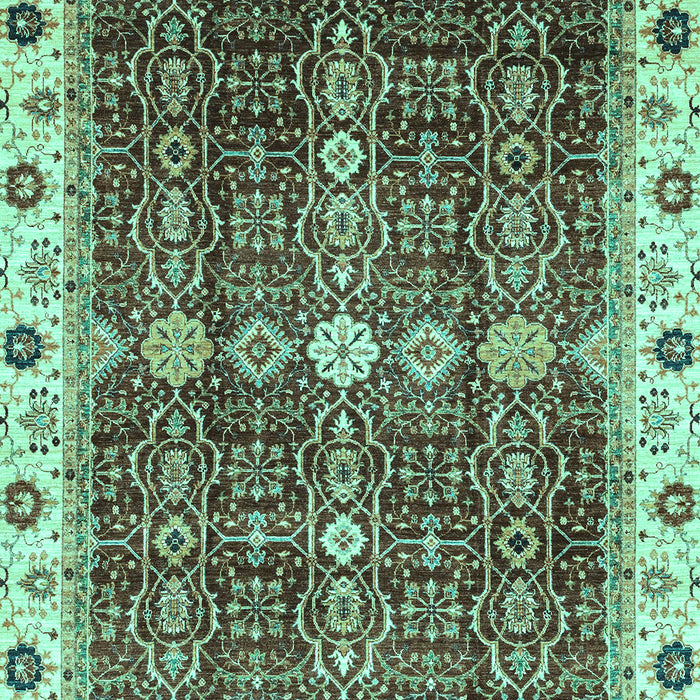 Abstract Turquoise Modern Rug, abs3130turq