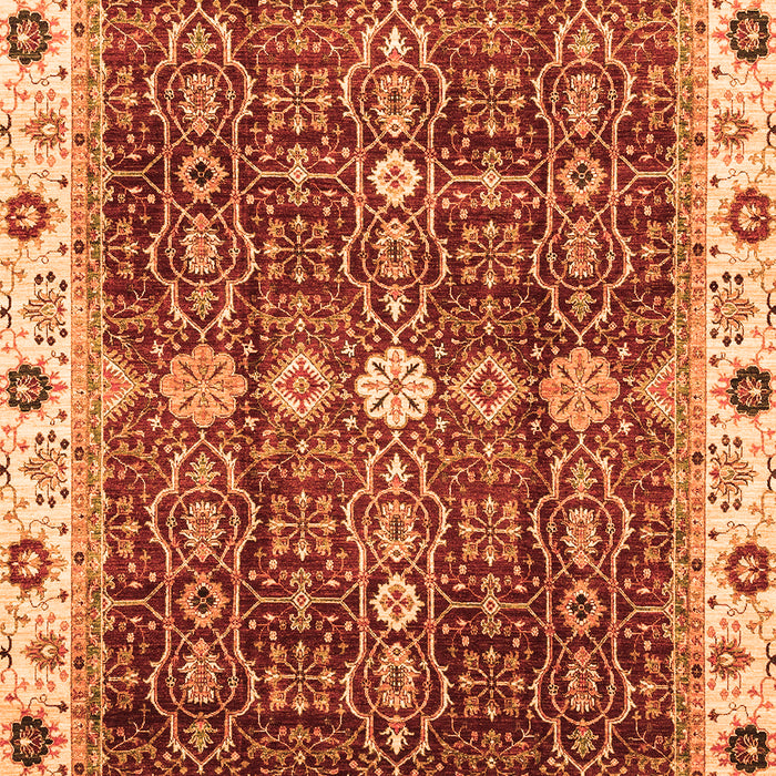 Abstract Orange Modern Rug, abs3130org