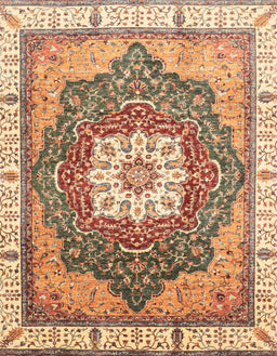 Abstract Red Modern Rug, abs3131