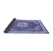 Sideview of Abstract Blue Modern Rug, abs3131blu