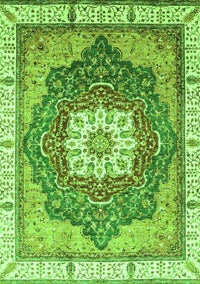 Abstract Green Modern Rug, abs3131grn