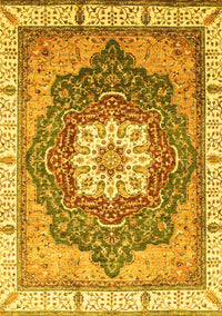 Abstract Yellow Modern Rug, abs3131yw